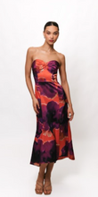 Load image into Gallery viewer, Hutch Bristol Strapless Dress Rust Floral