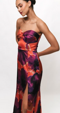 Load image into Gallery viewer, Hutch Bristol Strapless Dress Rust Floral