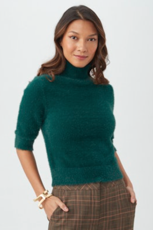 Trina Turk Mali Fuzzy Sweater Victoria Lake