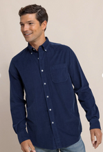 Load image into Gallery viewer, Southern Tide Bedford Cord L/S Shirt Blue