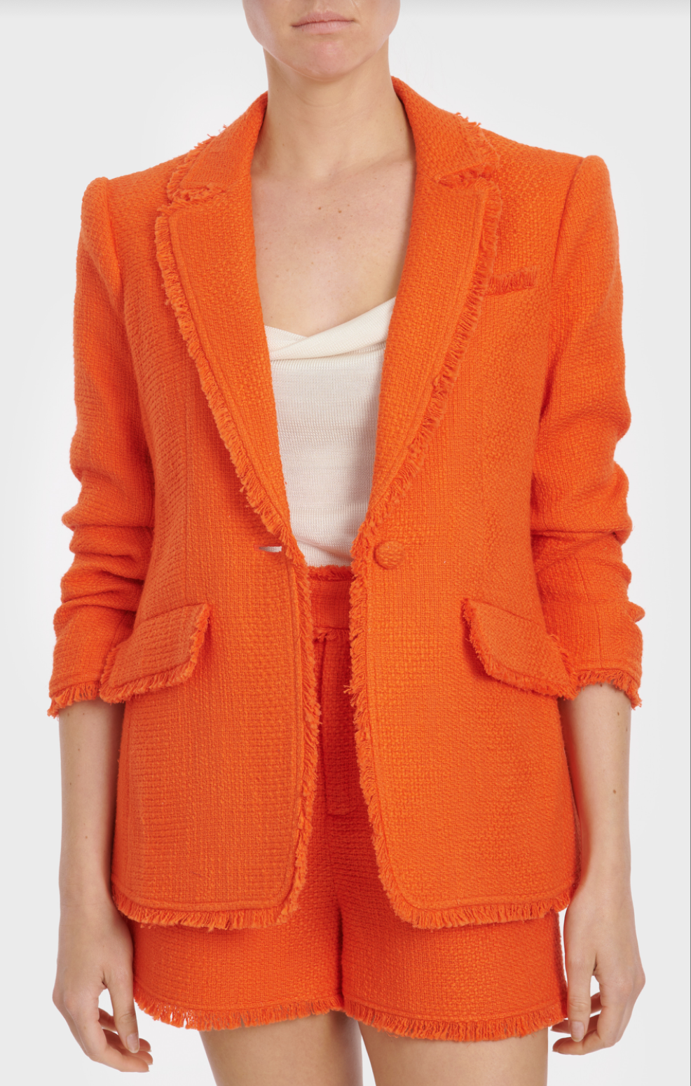 Cinq a' Sept Boucle Khloe Orange Blazer