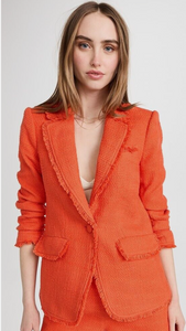 Cinq a' Sept Boucle Khloe Orange Blazer