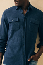 Load image into Gallery viewer, Faherty Legend Sweater Shirt Brighton Navy