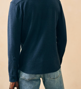 Faherty Legend Sweater Shirt Brighton Navy