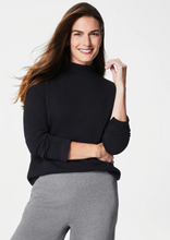 Load image into Gallery viewer, Spanx Airessentials Mock Pullover Very Black