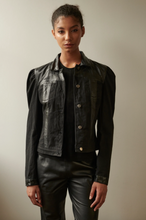 Load image into Gallery viewer, Jakett Ariel Twill Burnished Leather Black