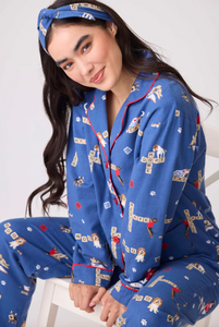 PJ Salvage Love Leo Dog Rescue Flannel Set