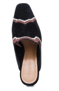 Bernardo Brooklyn Suede Split Black