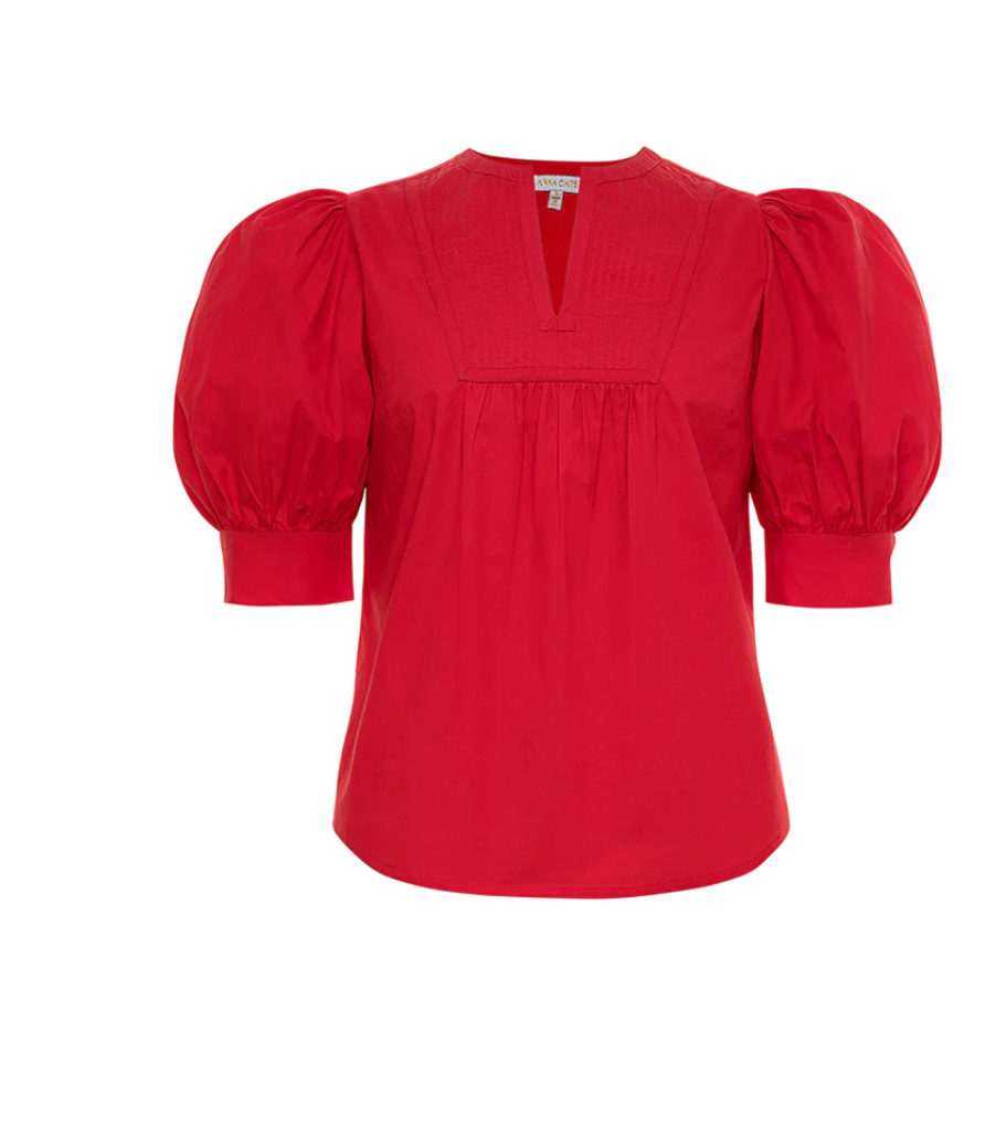 Anna Cate Emilia Top Red