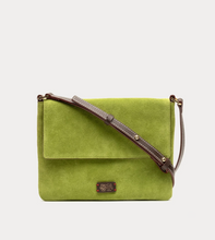 Load image into Gallery viewer, Frances Valentine Maggie Crossbody Suede Green