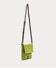 Load image into Gallery viewer, Frances Valentine Maggie Crossbody Suede Green