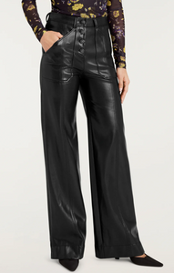 Cinq a' Sept Benji Long Faux Leather Pant