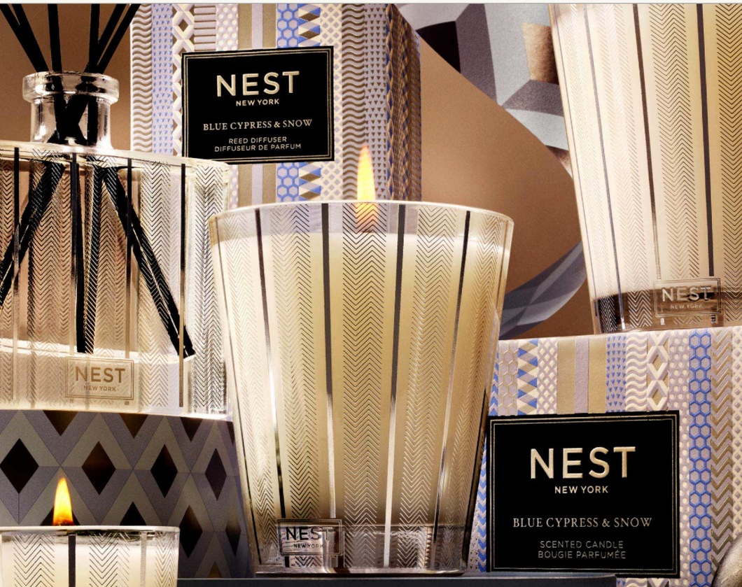 Nest Blue Cypress Snow Candle 8oz