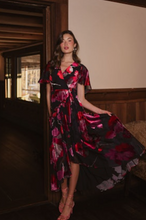 Load image into Gallery viewer, Hutch Nataly Wrap Dress Water Color Floral