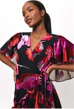 Load image into Gallery viewer, Hutch Nataly Wrap Dress Water Color Floral