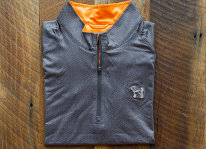 Volunteer Traditions 1/4 Zip Pullover Checkerboard Charcoal