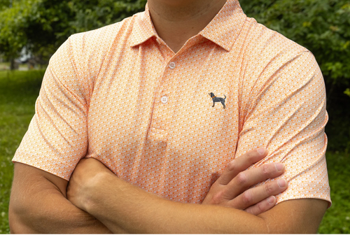 Volunteer Traditions All Star Vols Bluetick Polo Orange