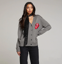 Load image into Gallery viewer, Rolling Stones Knit Vibe Cardigan Grey