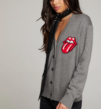 Load image into Gallery viewer, Rolling Stones Knit Vibe Cardigan Grey