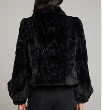 Load image into Gallery viewer, Chaser Fur Puff Sleeve Jacket Licorice