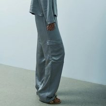 Load image into Gallery viewer, Melissa Nepton Miranda Satin Pant Grey