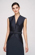 Load image into Gallery viewer, Kay Unger Browyn Column Gown Navy