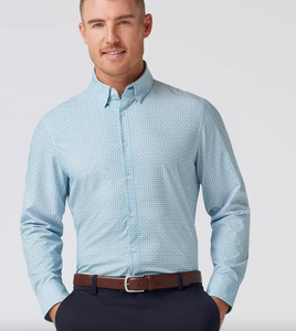 Mizzen + Main Leeward Dress Shirt Steel Blue