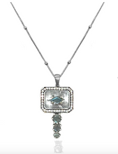 Load image into Gallery viewer, Tat2 Silver Labradorite Dalia Necklace