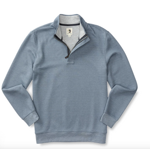 Duck Head Bearing Pique 1/4 Zip Stone Blue