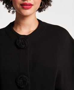 Frances Valentine Carnegie Shrug  Merino Black