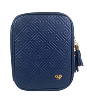 Load image into Gallery viewer, Pursen Trinity Jewelry Case Greek Navy