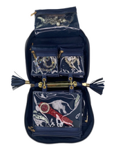 Load image into Gallery viewer, Pursen Trinity Jewelry Case Greek Navy