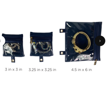 Load image into Gallery viewer, Pursen Trinity Jewelry Case Greek Navy