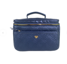 Load image into Gallery viewer, Pursen Classic Train Case Greek Navy