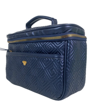 Load image into Gallery viewer, Pursen Classic Train Case Greek Navy