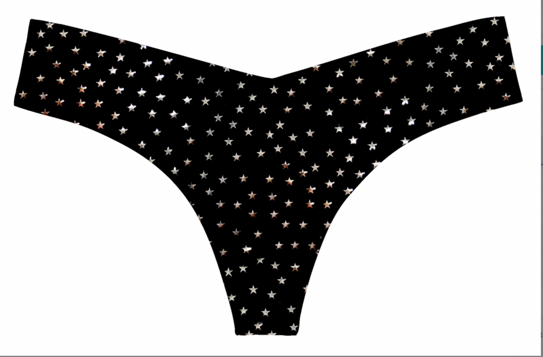 Commando Thong Silver Star