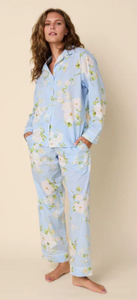 The Cat's Meow Pajama Set Winter Ice Orla Luxe Pima Long-Sleeved Pajama