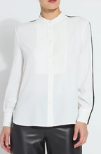 Load image into Gallery viewer, Lysse&#39; Josephine Tuxedo Shirt Ivory