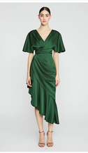 Load image into Gallery viewer, Theia Asymmetrical Ruffle Gwen Dress Thorn