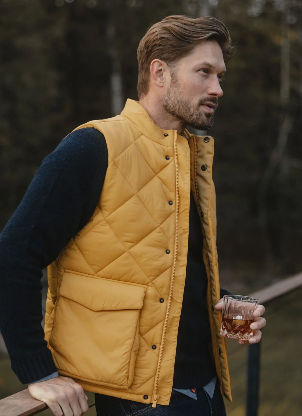 The Normal Brand Parker Vest Goldenrod