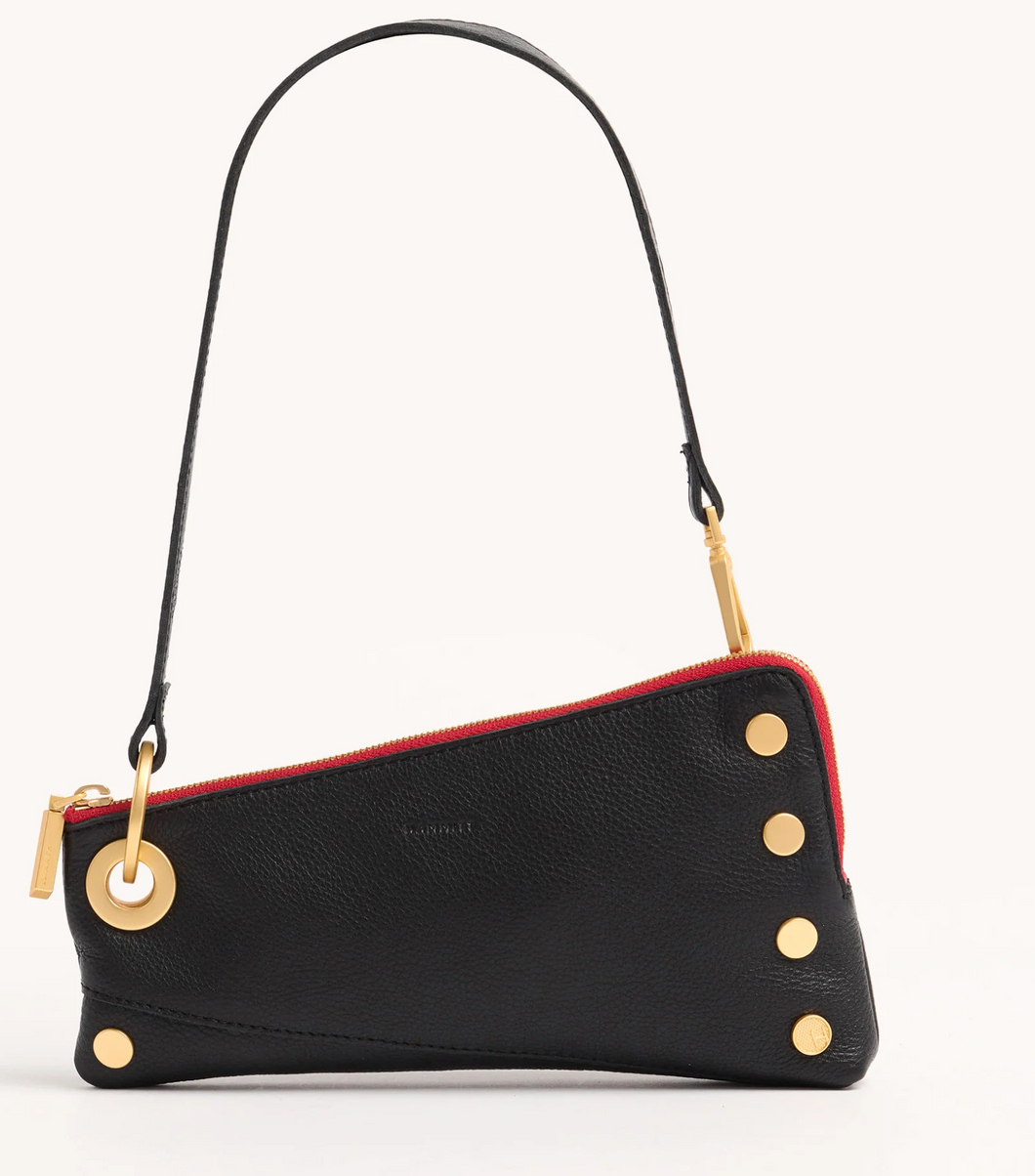 Hammitt Nash Pochette Black With Red Zip