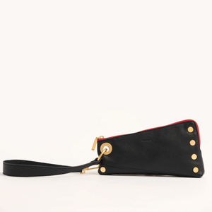 Hammitt Nash Pochette Black With Red Zip