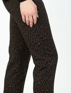 HILTON HOLLIS Aria Jacquard  Pant Cocoa Combo