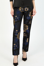 Load image into Gallery viewer, HILTON HOLLIS Romantica Jacquard Pant Black/Sapphire