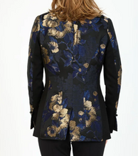 Load image into Gallery viewer, HILTON HOLLIS Romantica Jacquard Jacket Black/Sapphire