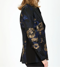 Load image into Gallery viewer, HILTON HOLLIS Romantica Jacquard Jacket Black/Sapphire