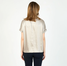 Load image into Gallery viewer, Hilton Hollis Textured Satin Top Oyster