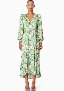 Elliatt Georgia Maxi Dress Green Multi