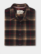 Load image into Gallery viewer, The Normal Brand Louis Flannel Overshirt Black Plaid