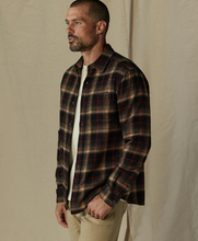 Load image into Gallery viewer, The Normal Brand Louis Flannel Overshirt Black Plaid